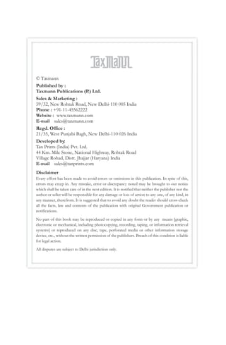 © Taxmann
Published by :Pu
Taxmann Publications (P.) Ltd.
Sales & Marketing :
59/32, New Rohtak Road, New Delhi-110 005 In...