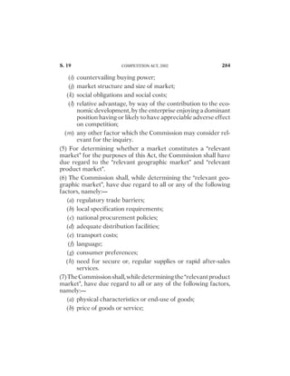3%#4)/. 0!'%
48. #ONTRAVENTION

BY

COMPANIES 358
CHAPTER VII
COMPETITION ADVOCACY
49. #OMPETITION

ADVOCACY 361
CHAPTER VIII
FINANCE, ACCOUNTS AND AUDIT
50. 'RANTS

BY

#ENTRAL

'OVERNMENT 366
51. #ONSTITUTION

OF

FUND 366
52. !CCOUNTS

AND

AUDIT 367
53. URNISHING

OF

RETURNS 
