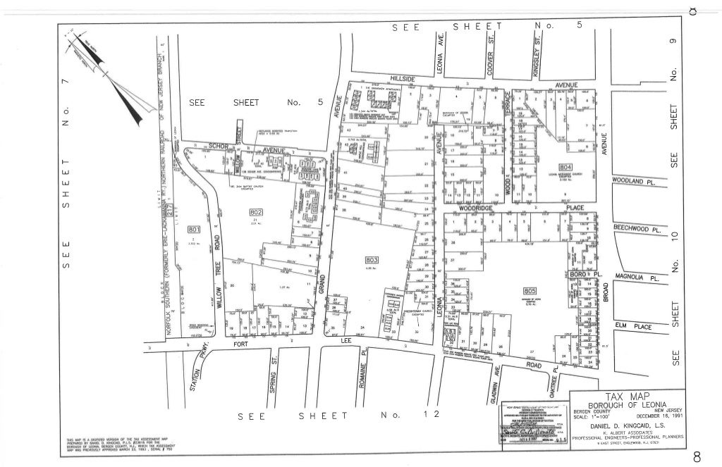 Borough of Leonia Tax Maps