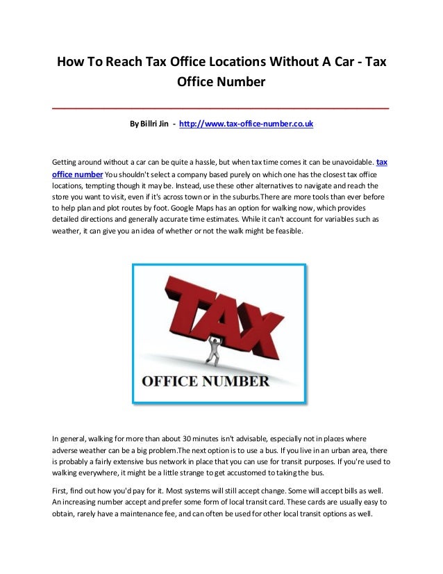Tax office number
