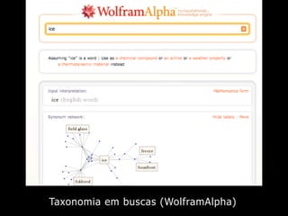 Taxonomia em buscas (WolframAlpha)
 