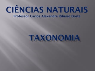 CIÊNCIAS NATURAIS
Professor Carlos Alexandre Ribeiro Dorte

 
