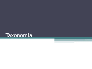 Taxonomia
 