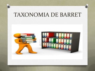 TAXONOMIA DE BARRET

 