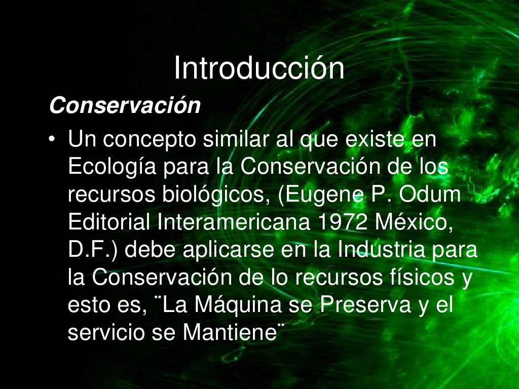 Taxonomia de la conservacion industrial