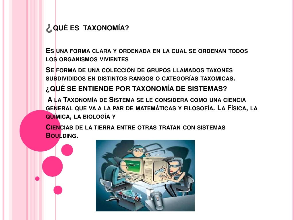 Taxonomia de los sistemas