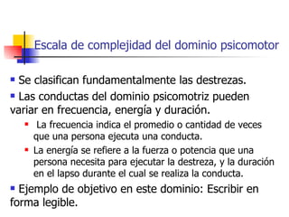 Taxonomias aprendizaje