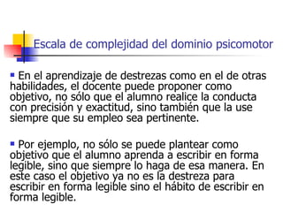 Taxonomias aprendizaje