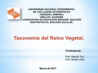 Facilitadoras:
Prof. Mayoly Tua
Prof. Miriam Díaz.
Marzo de 2017.
 