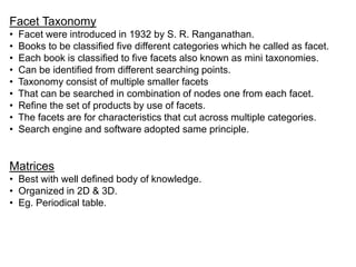 Mini Ranganathan Taxonomies & folksonomies | PPTX