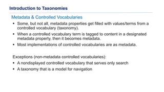 Taxonomy Design for SharePoint | PDF