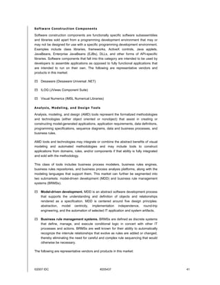 decoding software development methodologies | pdf |... IDC's software taxonomy, 2007 | PDF