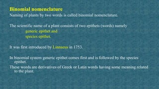 Taxonomy classification