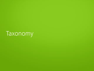 Taxonomy
 