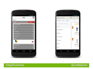 #AppTaxonomy   @andybywire
 