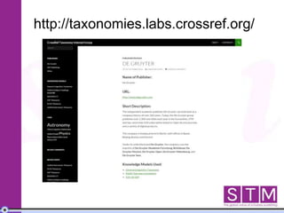 http://taxonomies.labs.crossref.org/
 