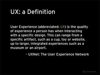 Taxonomy Is User Experience
