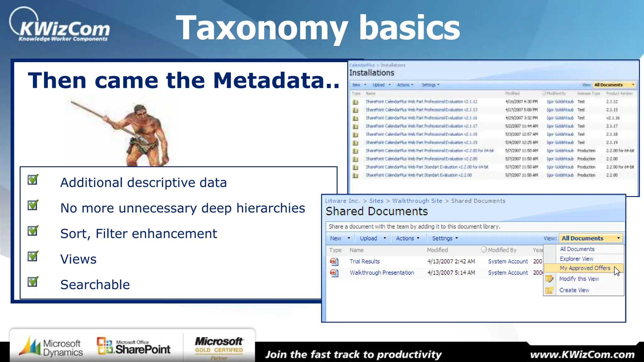 Taxonomy Management Using Moss 2007 By K Wiz Com