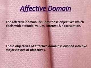 Taxonomy of Educational objectives | PPTX