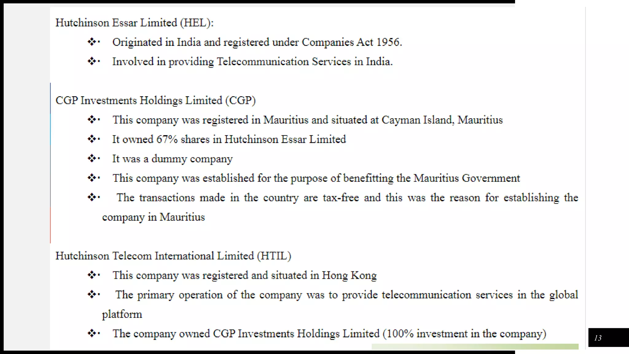 Tax planning & Management
