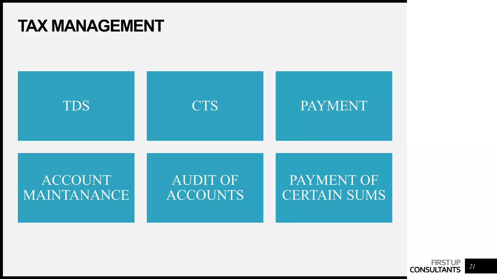 Tax planning & Management