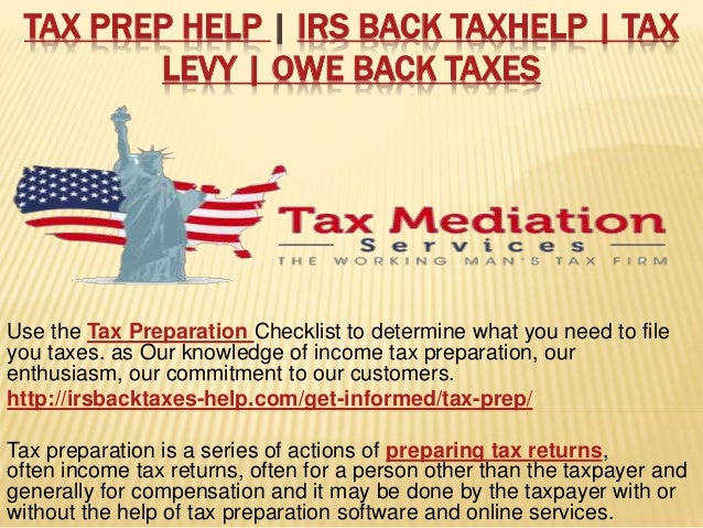 Help With Back Taxes Owed To Irs - Tax Walls