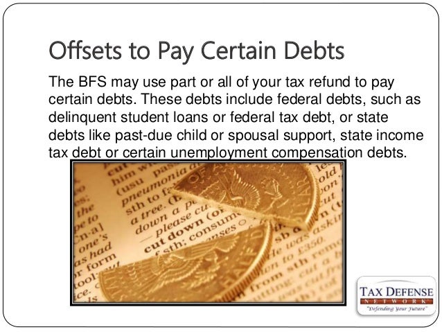 Federal tax refund offset program student loans