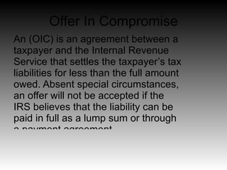 Cause…. Effect…. Cure…. Why Does One Need Tax Resolution? What Can be Done? Who Can Do It? 