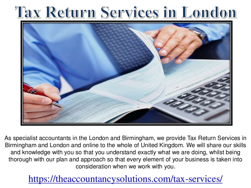 Excellent Tax Return Services in London by The Accountancy