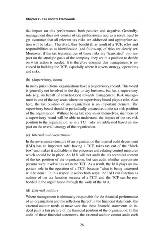 Tax Risk Management Framework Tax Risk Management From Risk To Opportunity | PDF