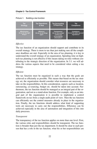 Tax Risk Management Framework Tax Risk Management From Risk To Opportunity | PDF