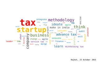 tax
startup
business
methodology
ideatefix
growth
company
develop
adapt
think
leader
consumer
change agile
agile
service taxPAN
TAN
india
india
india
advance tax
investor
investor
return
teams
tax
funding
capital
capital
gift tax
teams
tds
excise
buy
tax
sell
innovate
ideate
funding
venture capital
profits
seedfund
ideate
exit
markets
audit
merge
integrate
llp
sell
Buyout
finance
return
equity
learn
make in india
Withholding tax
ipo
Rajkot, 23 October 2015
llp
entrepreur
capital
 