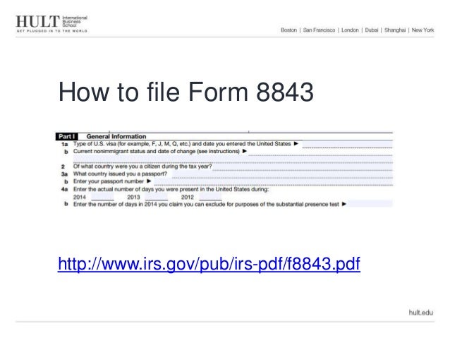 tax workshop how to file form 8843 1 form 8843 for 2013