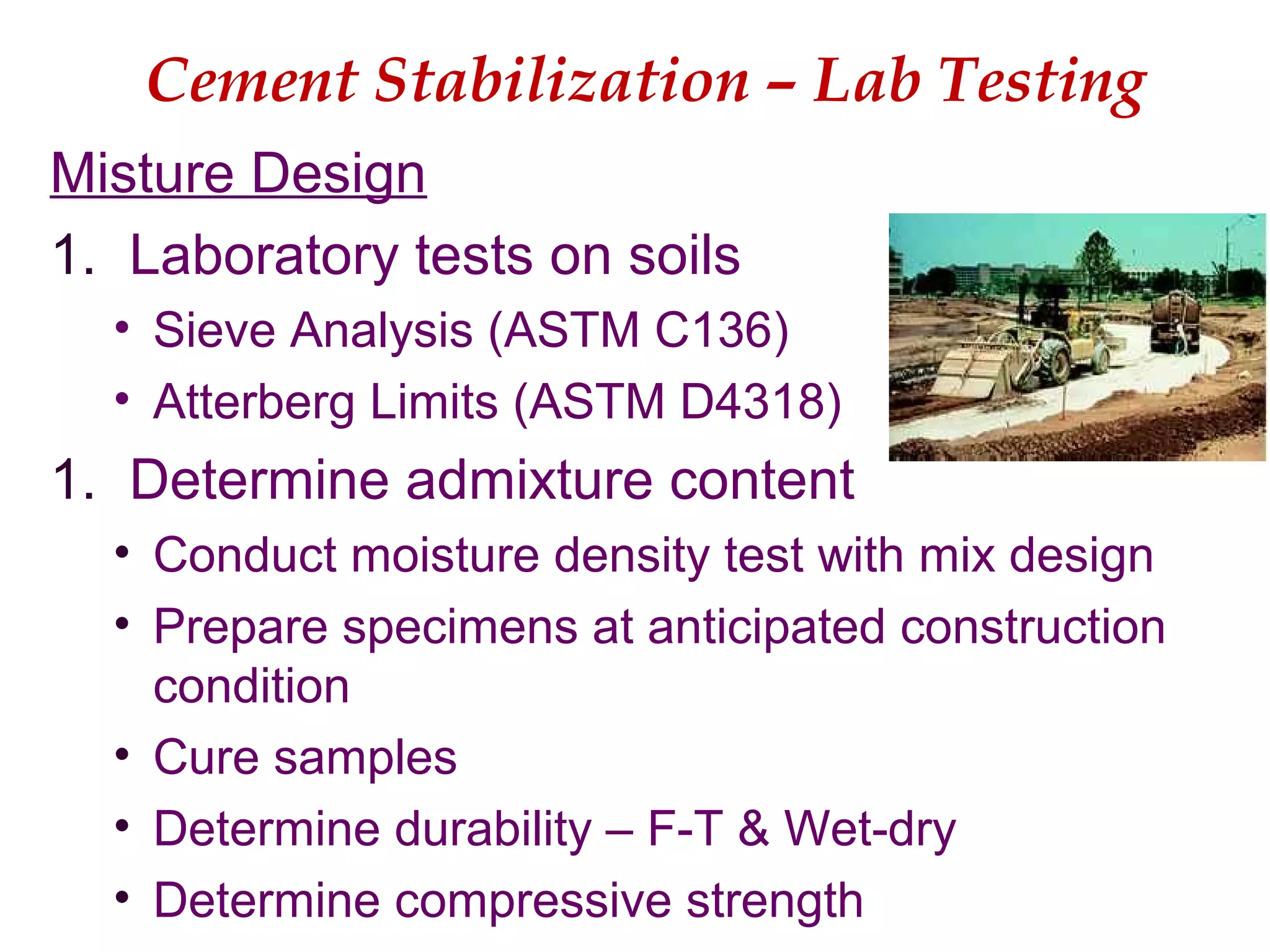 Subgrade Stabilization: Materials & Methods | PPT