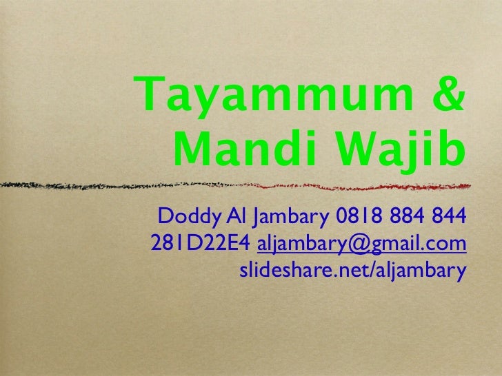 Niat Wudhu Mandi Harus  Tayamum Youtube