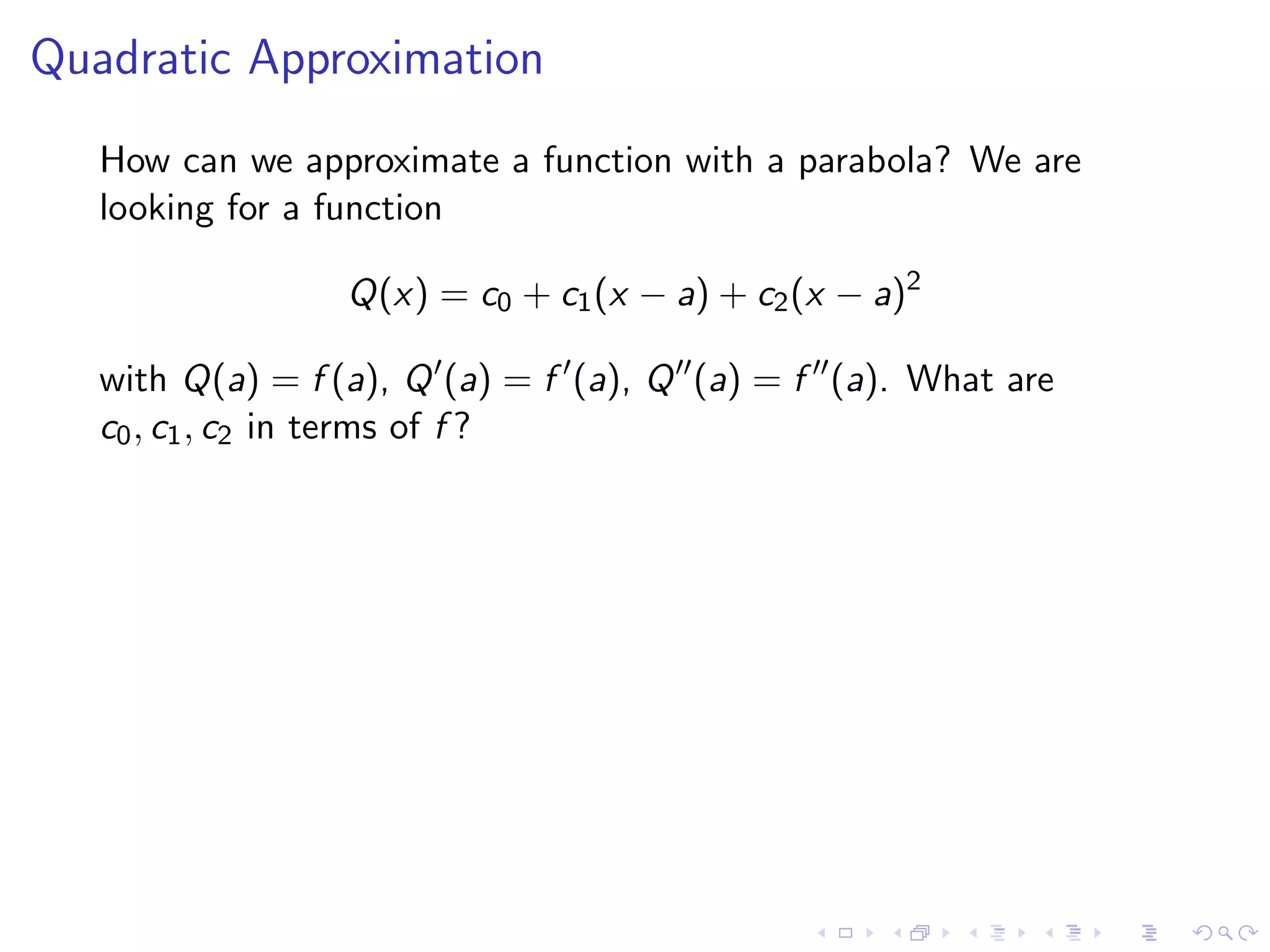 Taylor Polynomials and Series