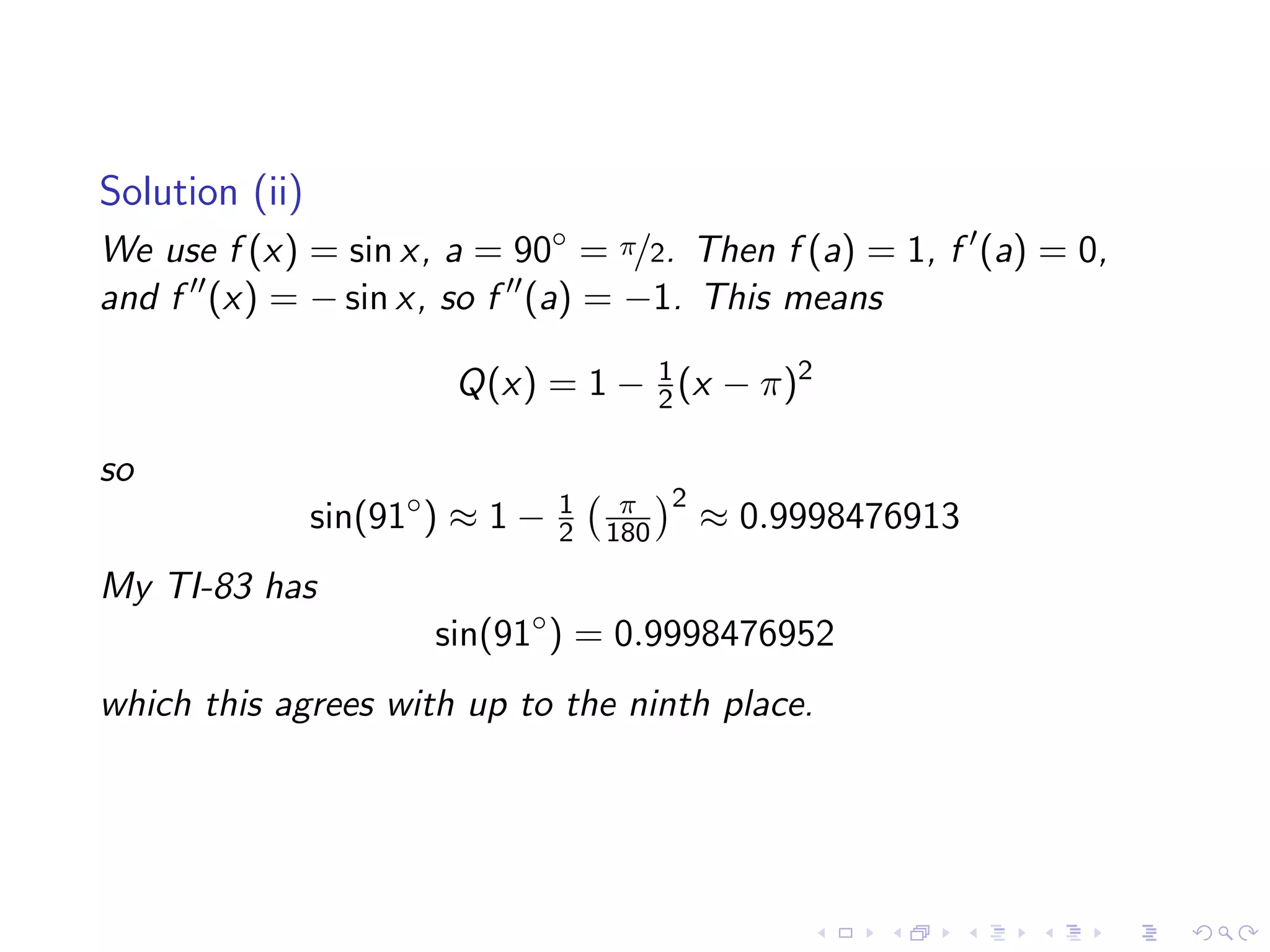 Taylor Polynomials and Series