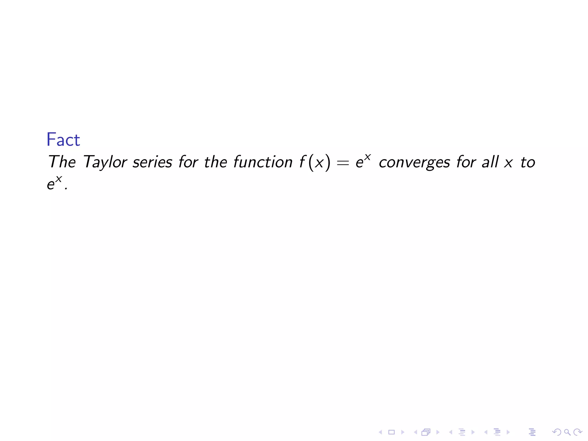 Taylor Polynomials and Series