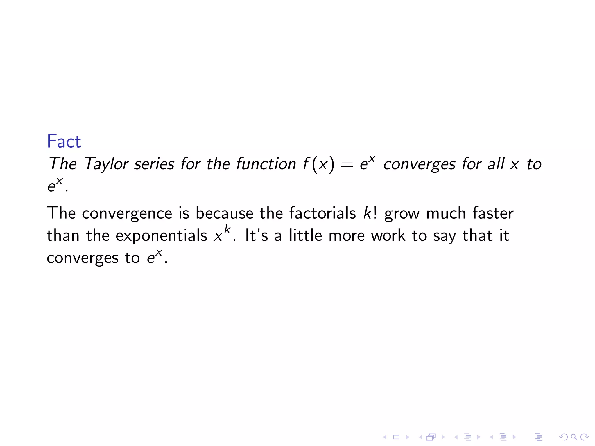 Taylor Polynomials and Series
