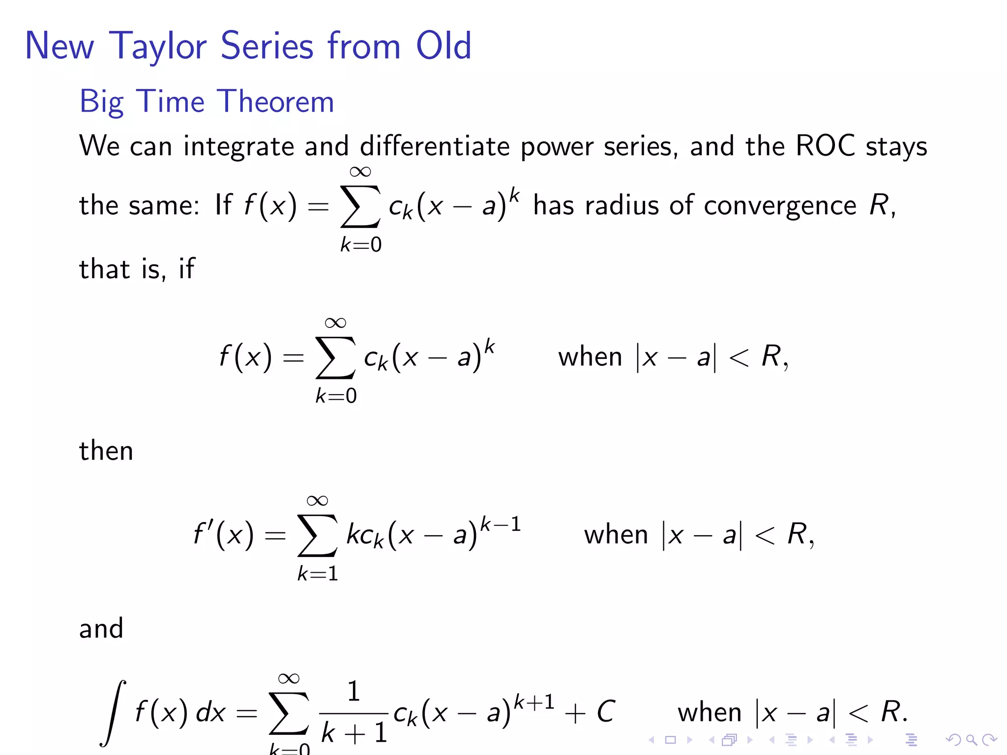 Taylor Polynomials and Series