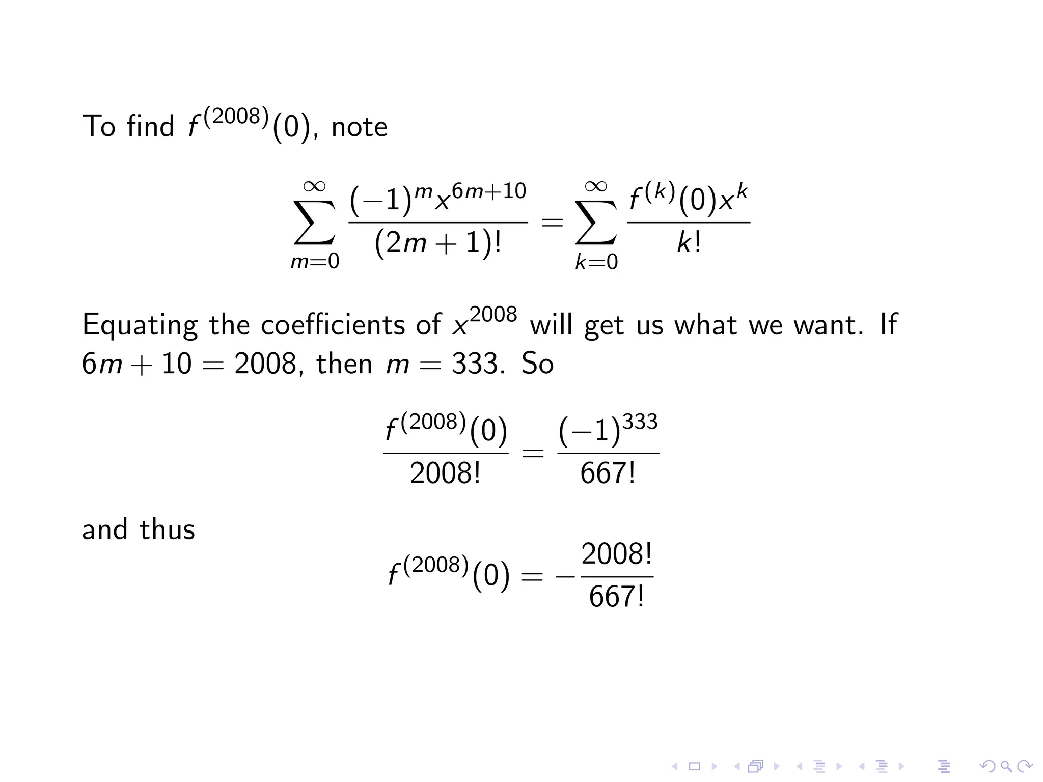 Taylor Polynomials and Series