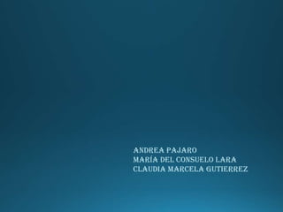 Andrea Pajaro
María del Consuelo Lara
Claudia Marcela Gutierrez
 