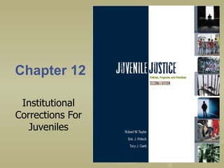 Chapter 12 Institutional Corrections For Juveniles 