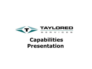 Capabilities Presentation  