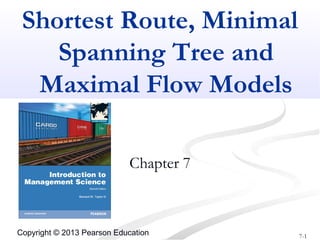 Shortest Route, Minimal Spanning Tree | PPT