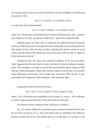 Taylor rule | PDF