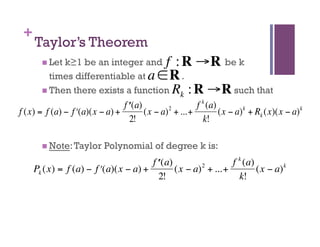 Taylor's Theorem Example Taylor series | PDF