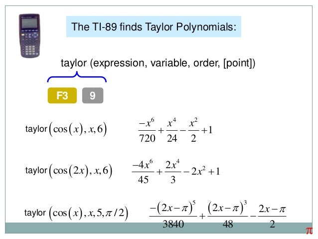 Taylor series in 1 and 2 variable