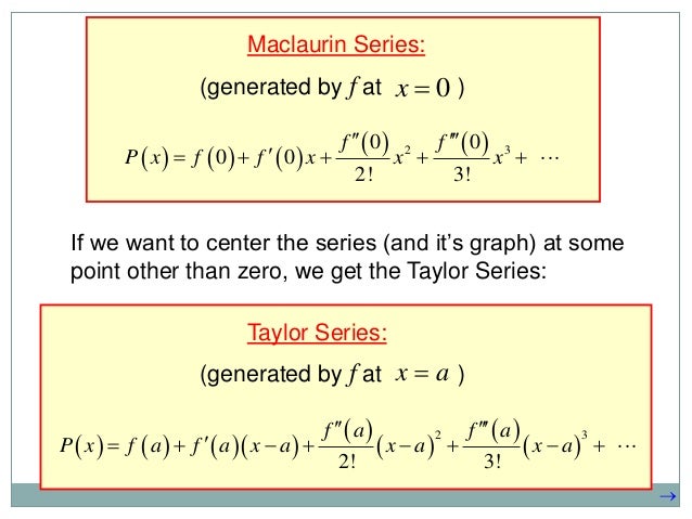 Taylor series in 1 and 2 variable