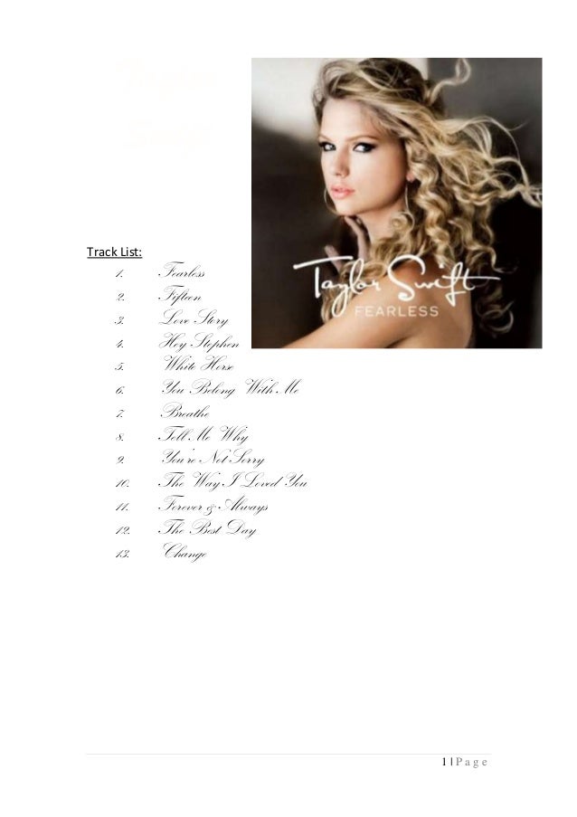 Taylor Swift Lyrics